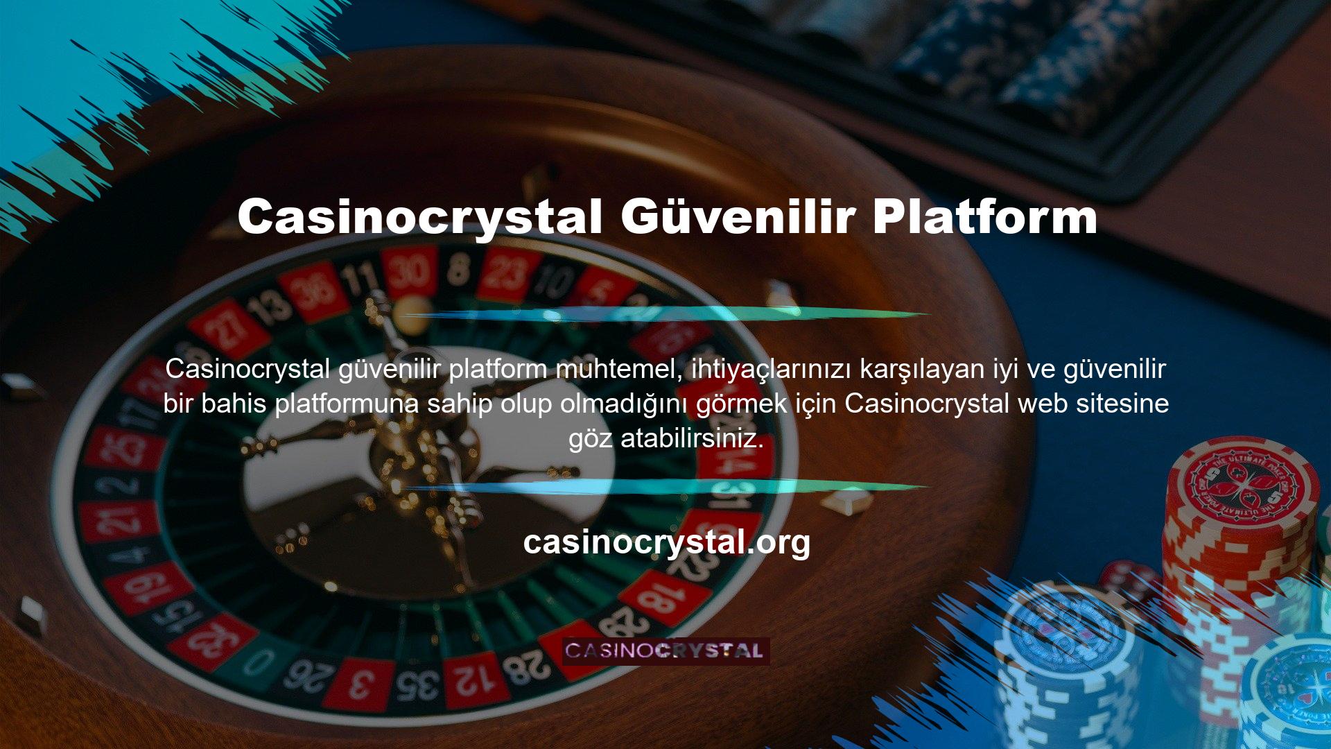 Casinocrystal incelemeleri birçok açıdan iyidir çünkü farklı türde oyun alanlarına ve casino oyunlarına sahiptirler